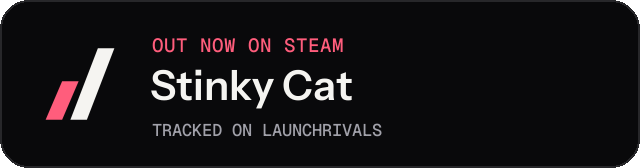 Dark launch badge for Stinky Cat