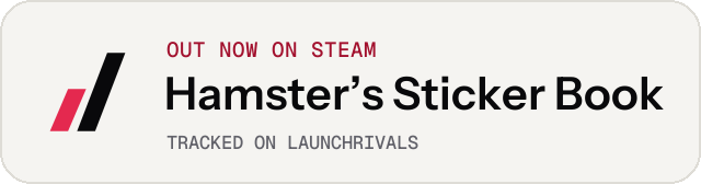 Light launch badge for Hamster’s Sticker Book