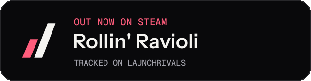 Dark launch badge for Rollin' Ravioli