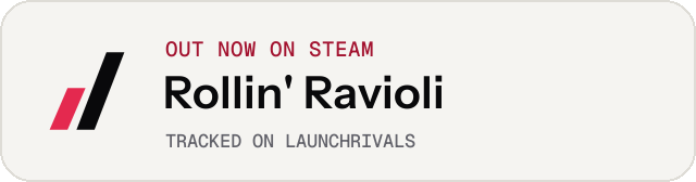 Light launch badge for Rollin' Ravioli
