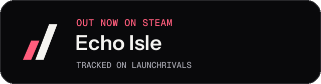 Dark launch badge for Echo Isle