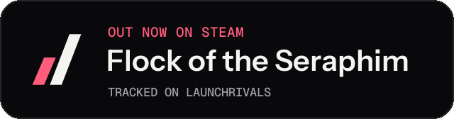 Dark launch badge for Flock of the Seraphim