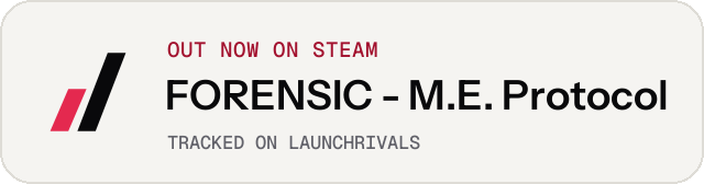 Light launch badge for FORENSIC - M.E. Protocol