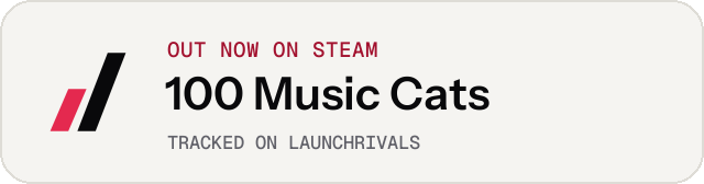Light launch badge for 100 Music Cats