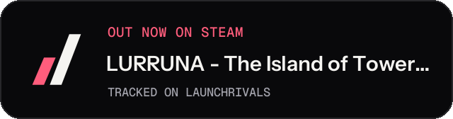 Dark launch badge for LURRUNA - The Island of Towering Automatons