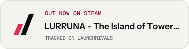 Light launch badge for LURRUNA - The Island of Towering Automatons