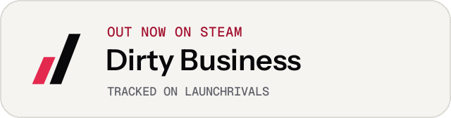 Light launch badge for Dirty Business