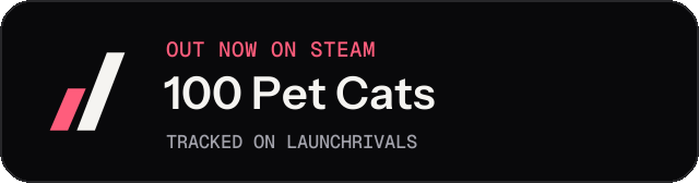Dark launch badge for 100 Pet Cats