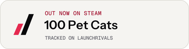 Light launch badge for 100 Pet Cats