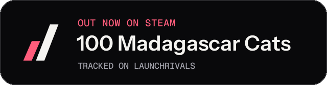 Dark launch badge for 100 Madagascar Cats