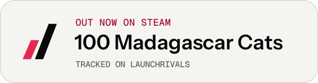 Light launch badge for 100 Madagascar Cats