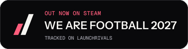 Dark launch badge for WE ARE FOOTBALL 2027