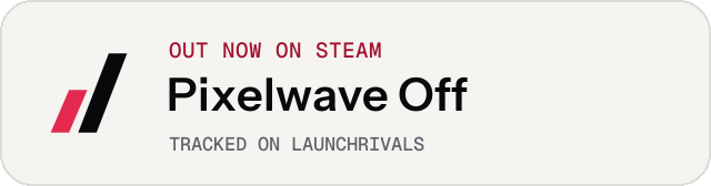Light launch badge for Pixelwave Off