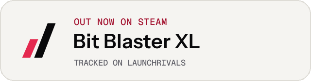 Light launch badge for Bit Blaster XL