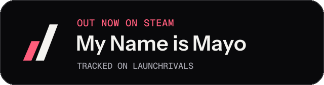Dark launch badge for My Name is Mayo