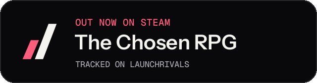 Dark launch badge for The Chosen RPG