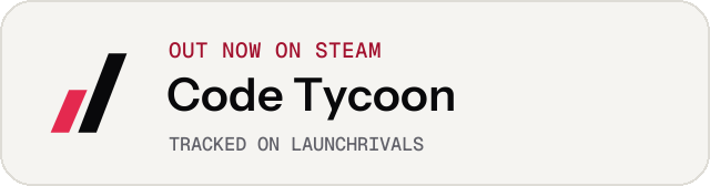 Light launch badge for Code Tycoon