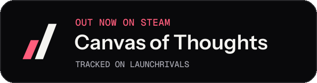 Dark launch badge for Canvas of Thoughts