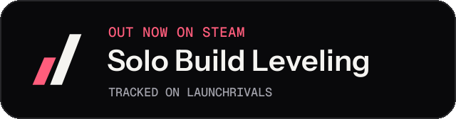 Dark launch badge for Solo Build Leveling