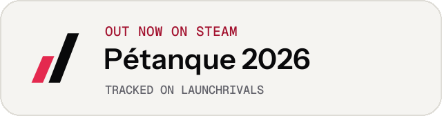 Light launch badge for Pétanque 2026