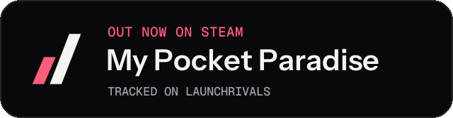 Dark launch badge for My Pocket Paradise