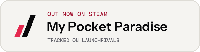 Light launch badge for My Pocket Paradise