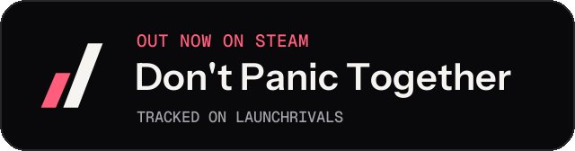 Dark launch badge for Don't Panic Together