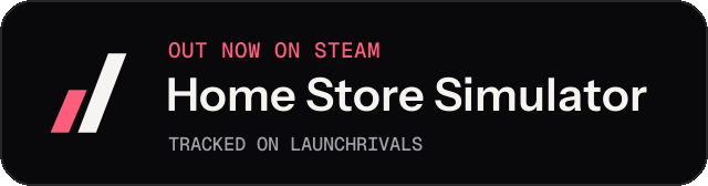 Dark launch badge for Home Store Simulator