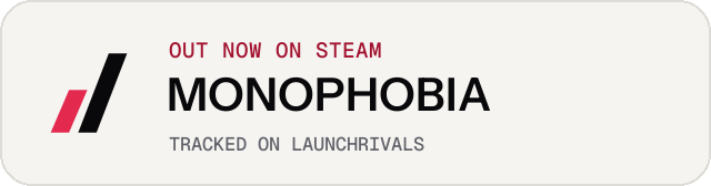 Light launch badge for MONOPHOBIA