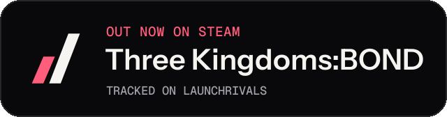Dark launch badge for Three Kingdoms:BOND