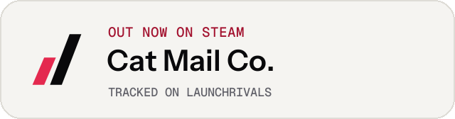 Light launch badge for Cat Mail Co.