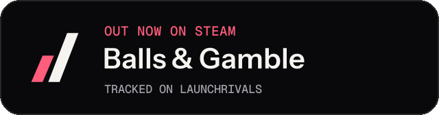 Dark launch badge for Balls & Gamble