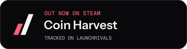 Dark launch badge for Coin Harvest