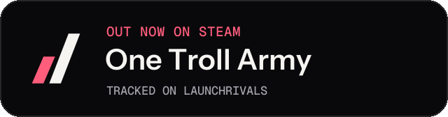 Dark launch badge for One Troll Army