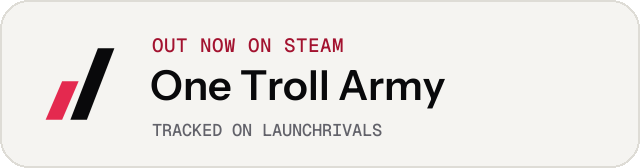 Light launch badge for One Troll Army