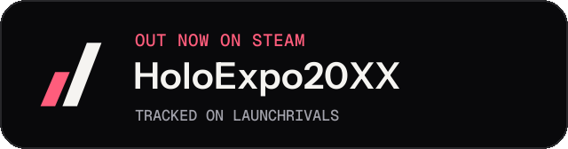 Dark launch badge for HoloExpo20XX