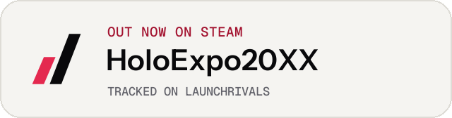 Light launch badge for HoloExpo20XX