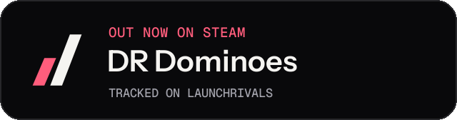 Dark launch badge for DR Dominoes
