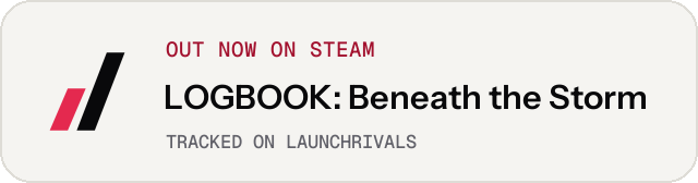 Light launch badge for LOGBOOK: Beneath the Storm