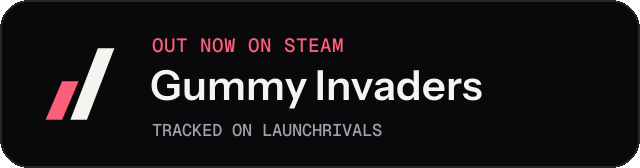Dark launch badge for Gummy Invaders