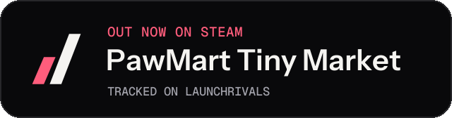 Dark launch badge for PawMart Tiny Market