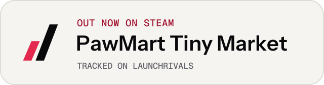 Light launch badge for PawMart Tiny Market