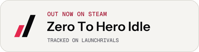 Light launch badge for Zero To Hero Idle