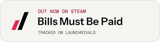 Light launch badge for Bills Must Be Paid