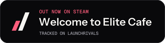 Dark launch badge for Welcome to Elite Cafe