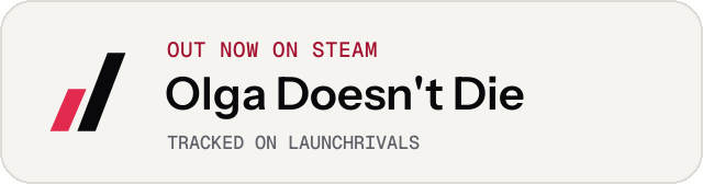 Light launch badge for Olga Doesn't Die