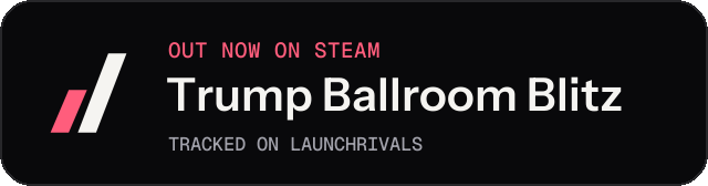Dark launch badge for Trump Ballroom Blitz