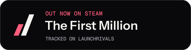 Dark launch badge for The First Million