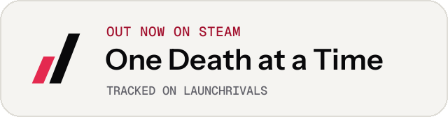 Light launch badge for One Death at a Time