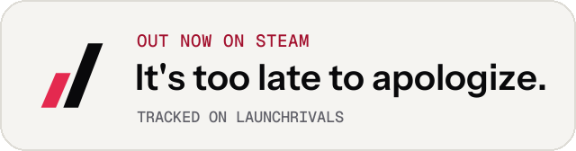 Light launch badge for It's too late to apologize.
